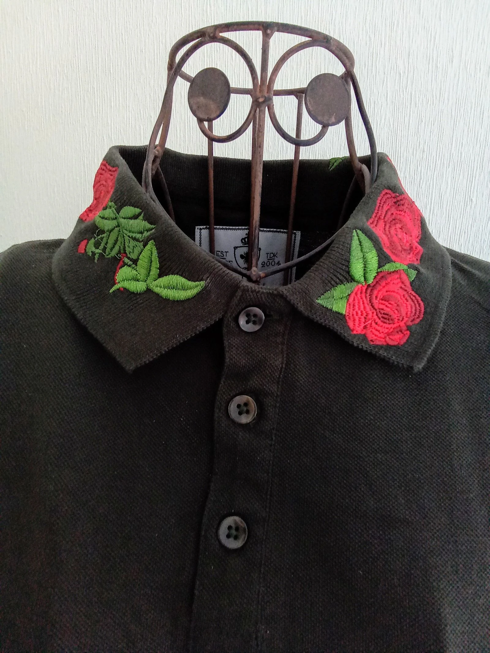 Nieuwe geborduurde herenpolo met labels – photo 3